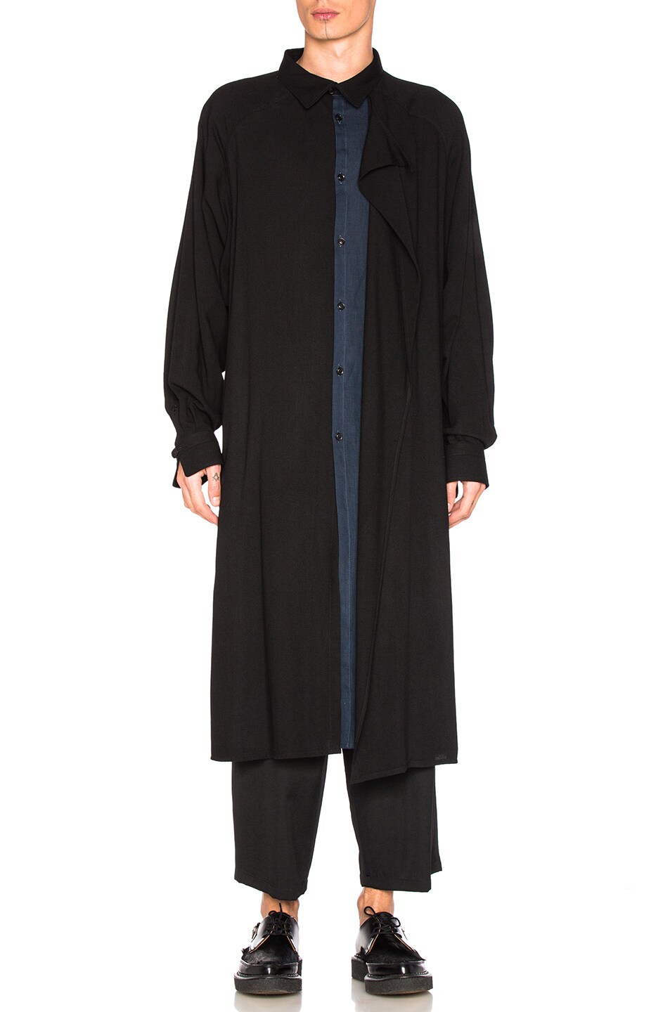 Image 1 of Yohji Yamamoto Light Coat in Black