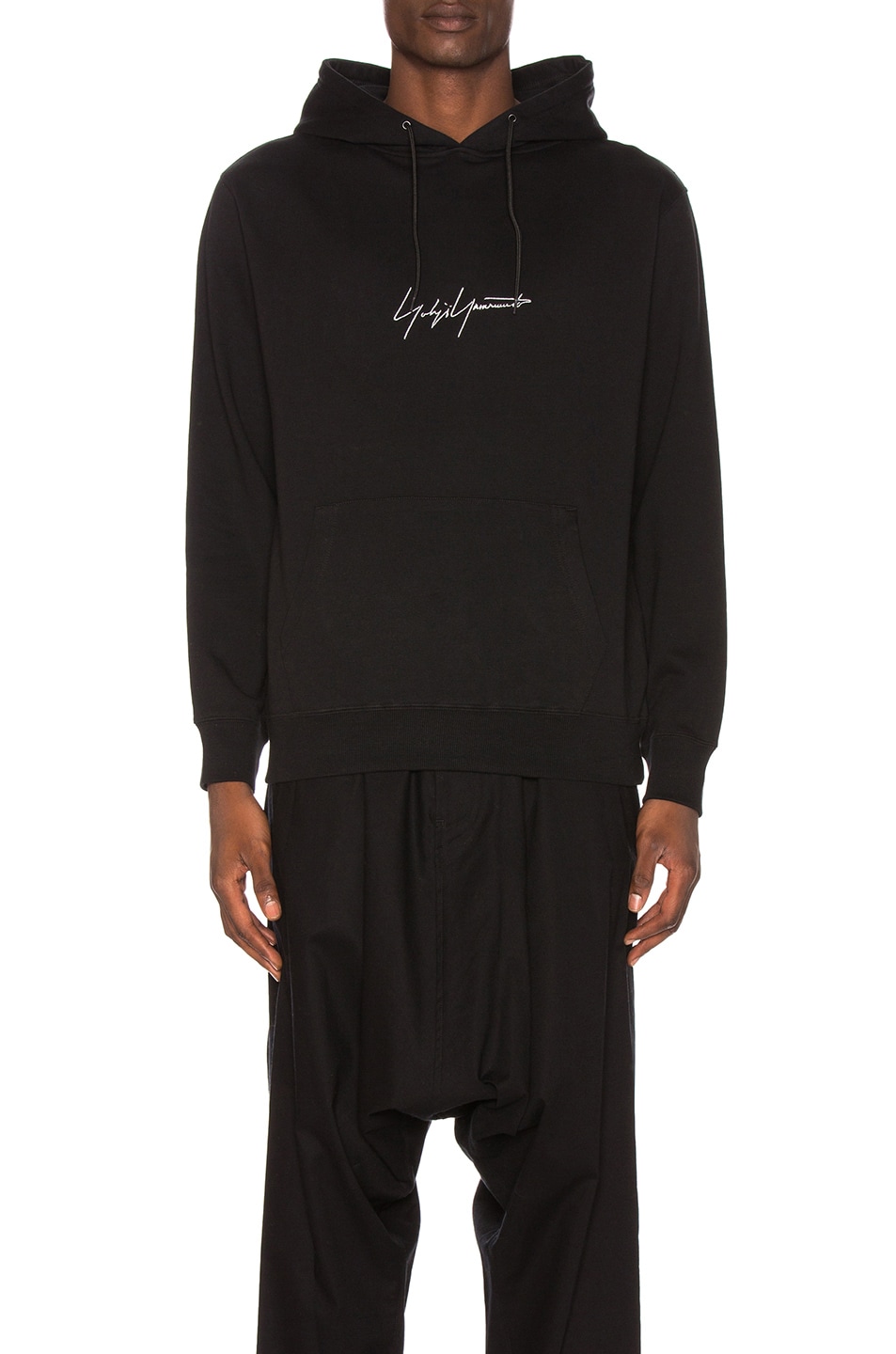 Image 1 of Yohji Yamamoto x New Era Hooded Sweatshirt in Black