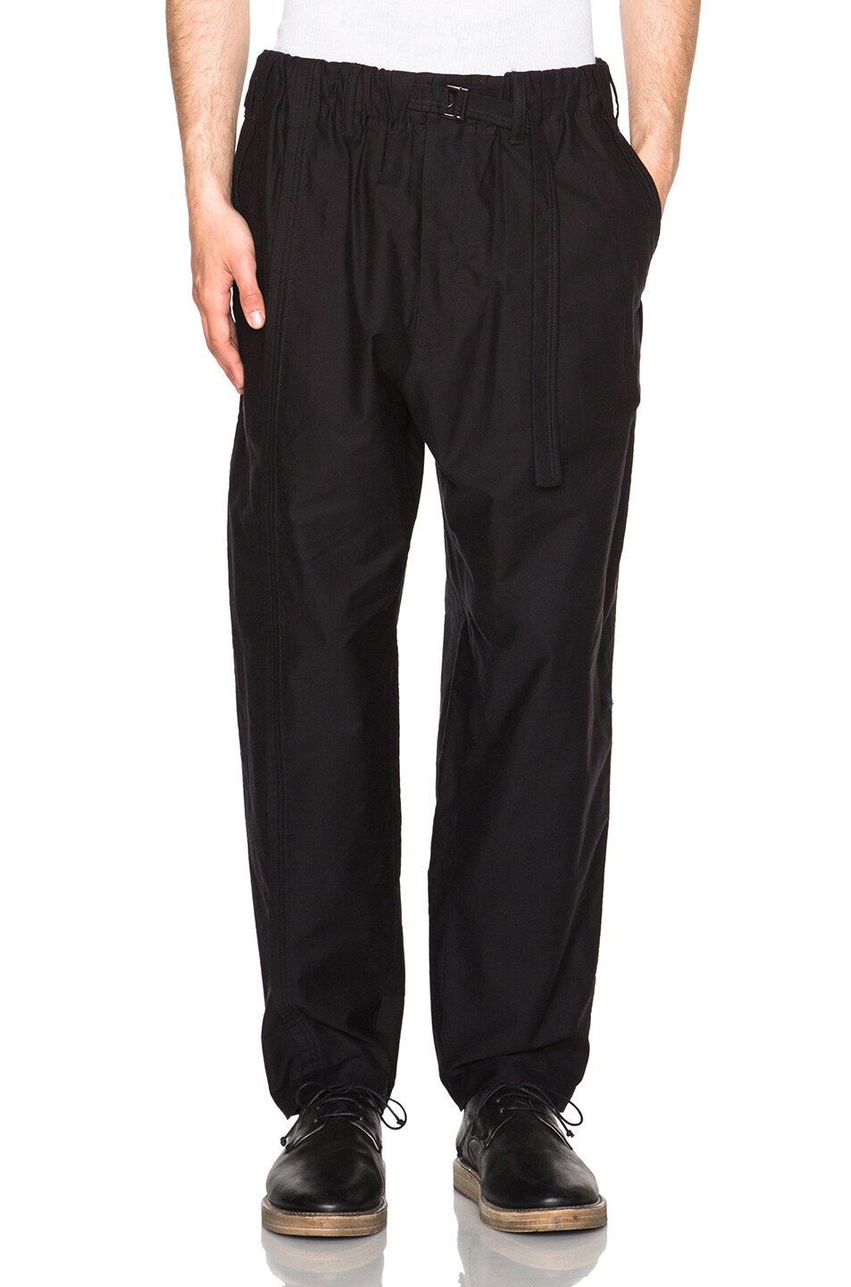 Image 1 of Yohji Yamamoto Belted Pants in Black