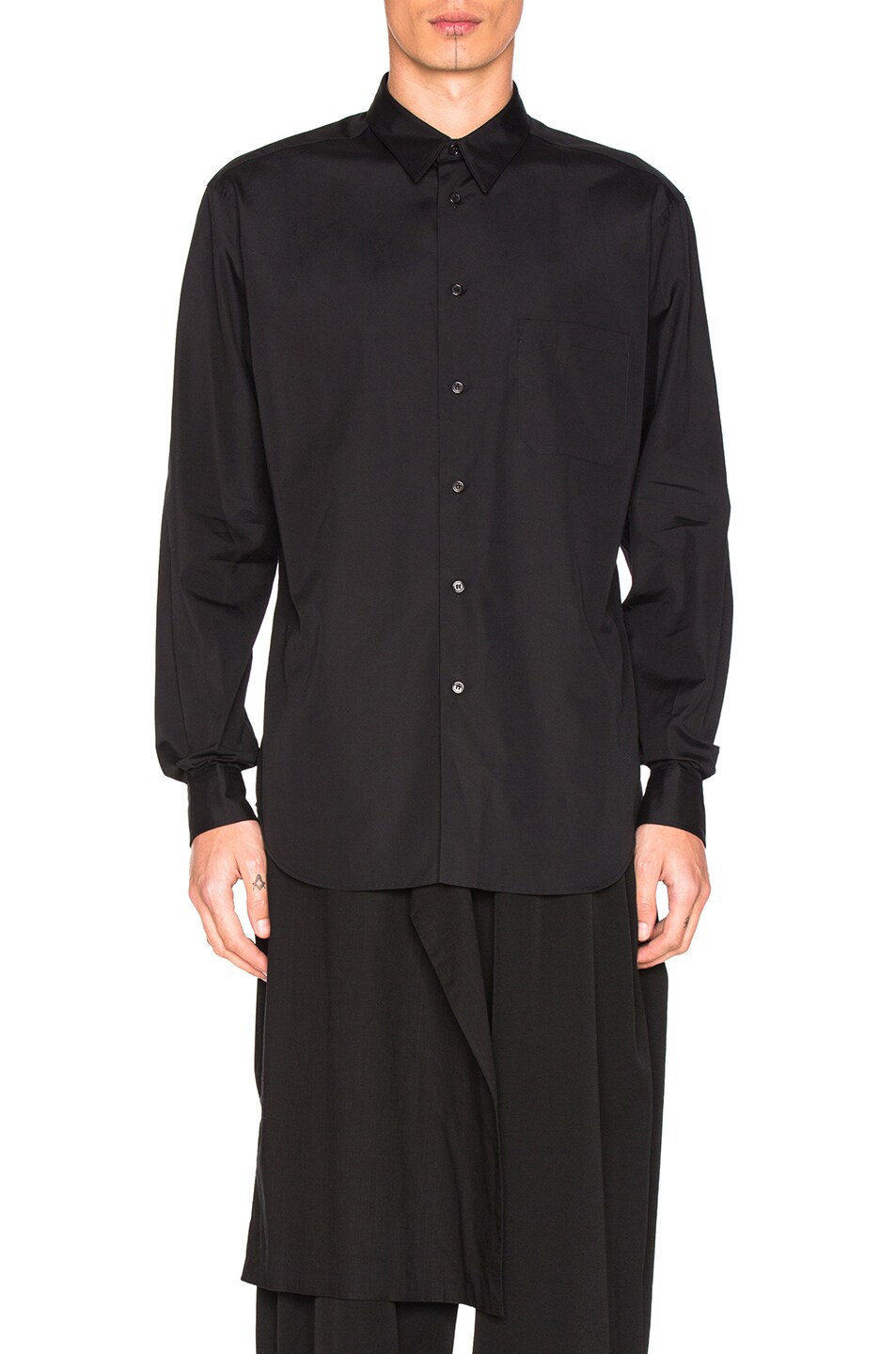 Image 1 of Yohji Yamamoto Button Down Shirt in Black