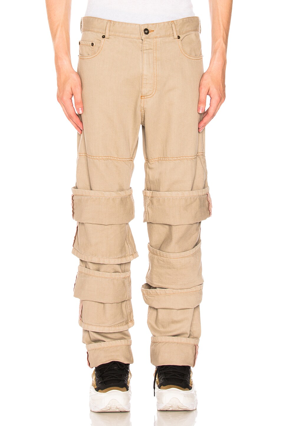 Image 1 of Y/Project Multi Cuff Jeans in Sand