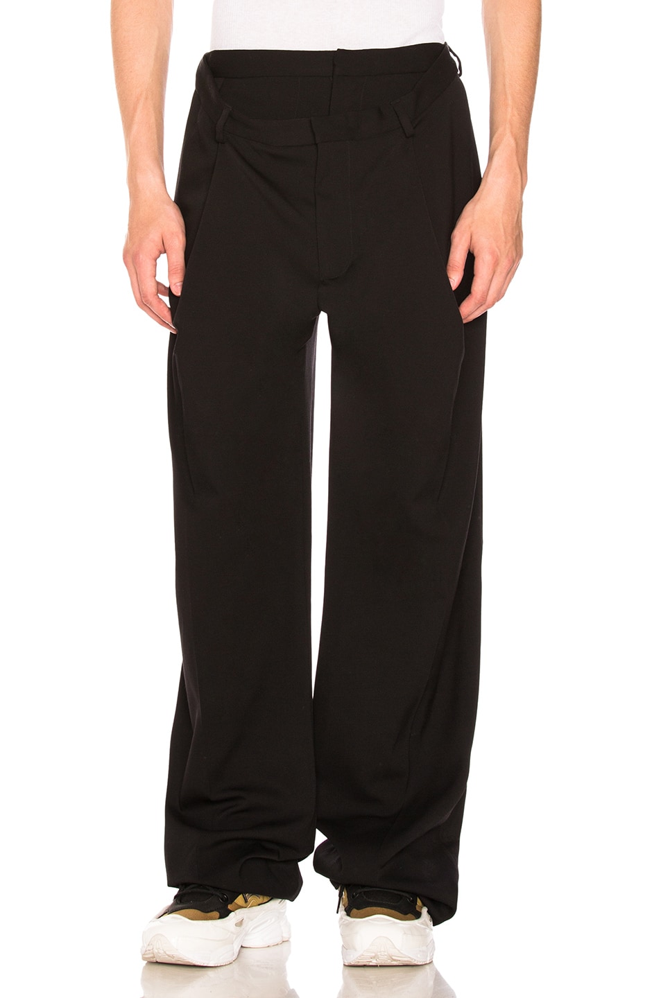 Image 1 of Y/Project Wool Trouser in Black
