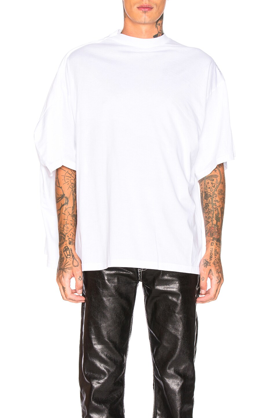 Image 1 of Y/Project Double Tee in White