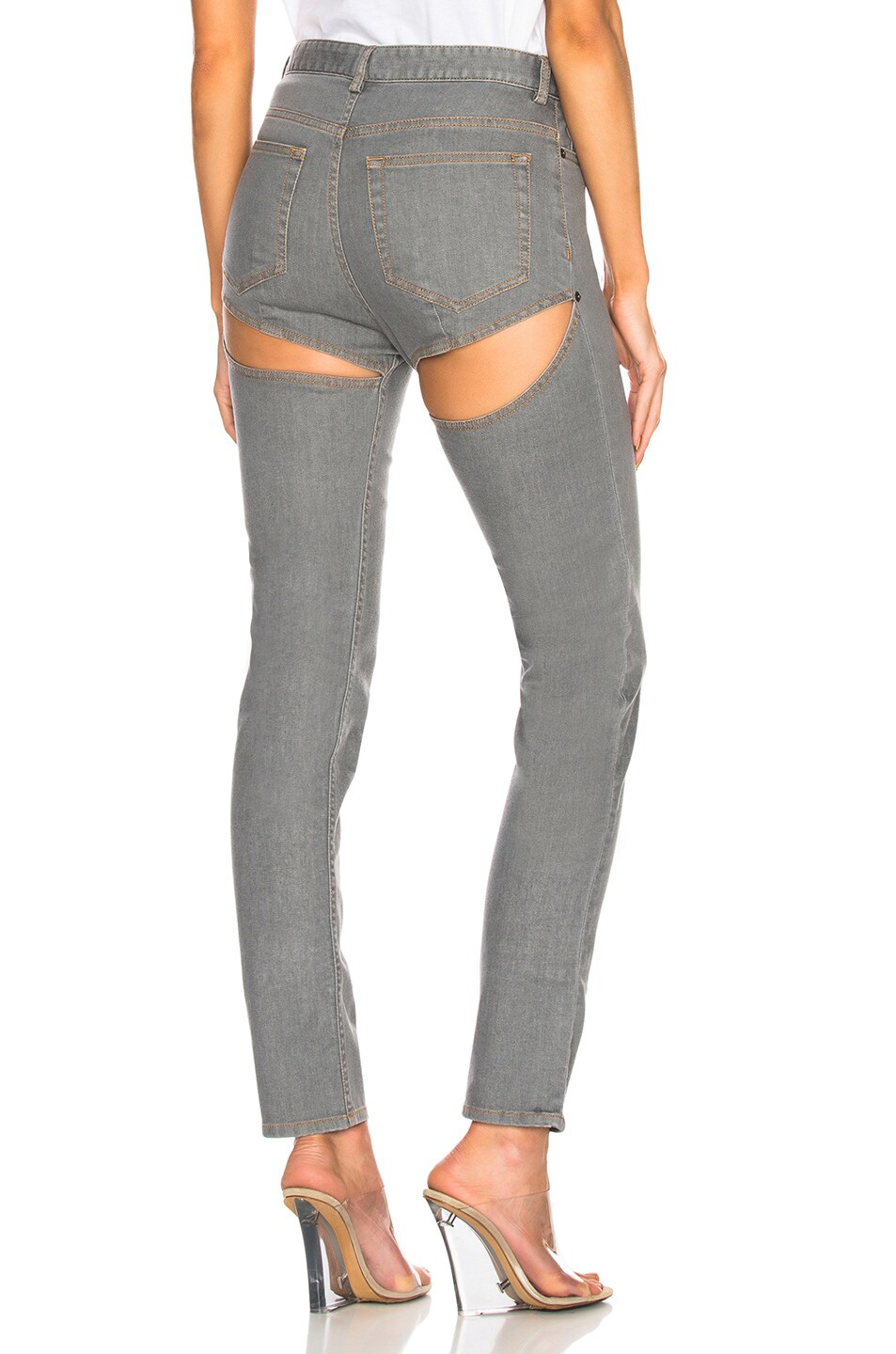 Image 1 of Y/Project Back Cut Skinny in Grey