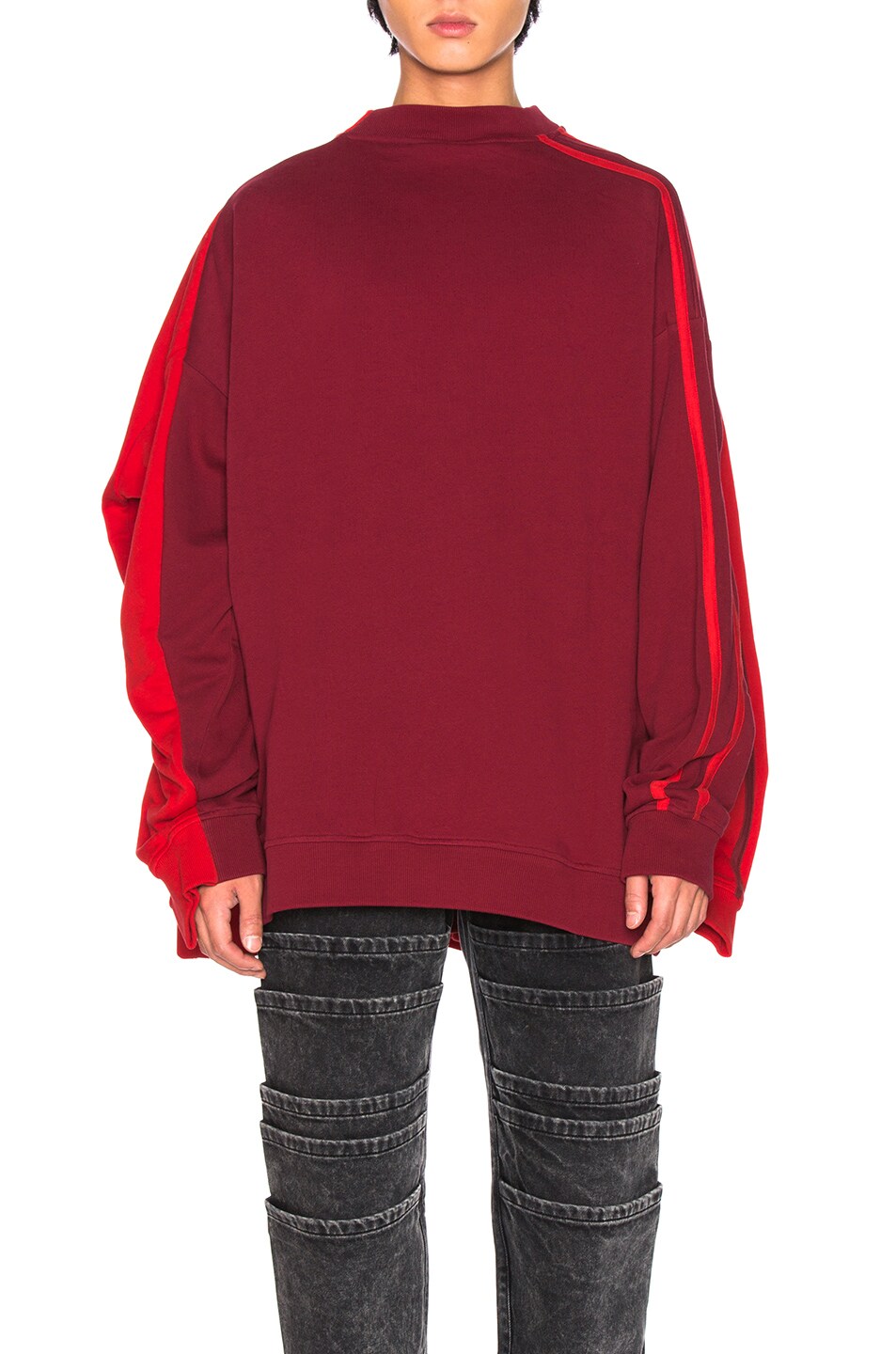 Image 1 of Y/Project Double Sweater in Red & Dark Red