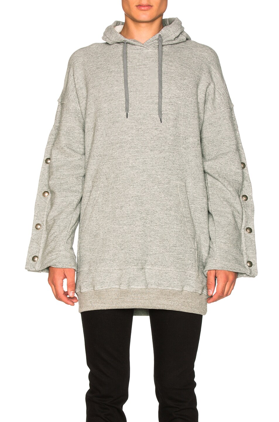 Image 1 of Y/Project Hooded Sweatshirt in Gris Chine