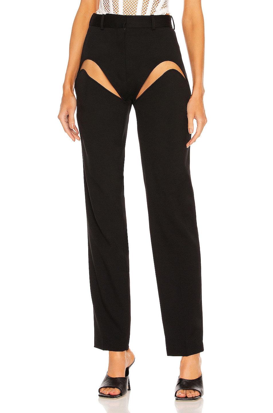 Image 1 of Y/Project Classic Front Cut Pant in Black