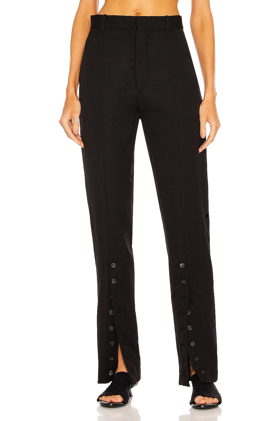 Image 1 of Y/Project Button Leg Pant in Black
