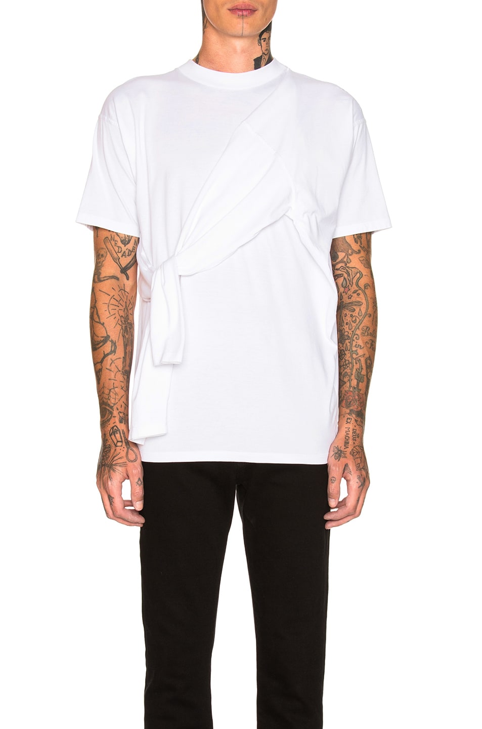 Image 1 of Y/Project Four Sleeve Tee in White