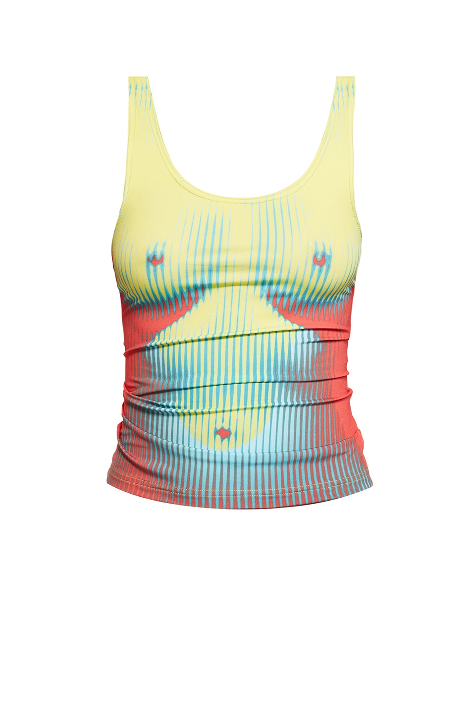 Image 1 of Y/Project x Jean-Paul Gaultier Body Morph Tank Top in Yellow, Red, & Blue