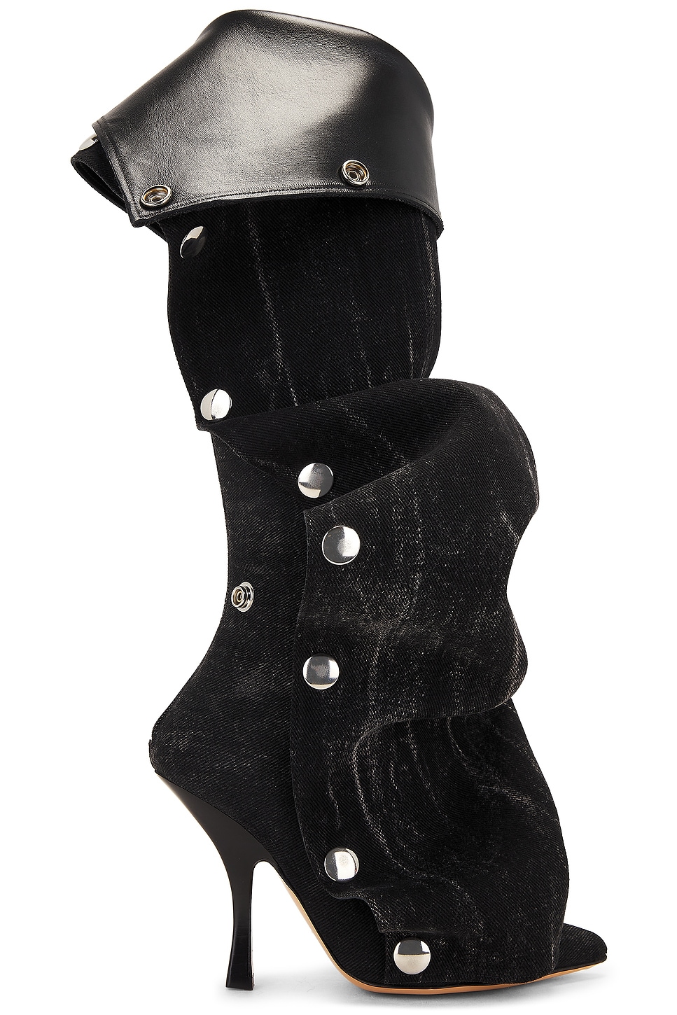 Shop Y/project Snap Boot In Black Vertical Whiskers