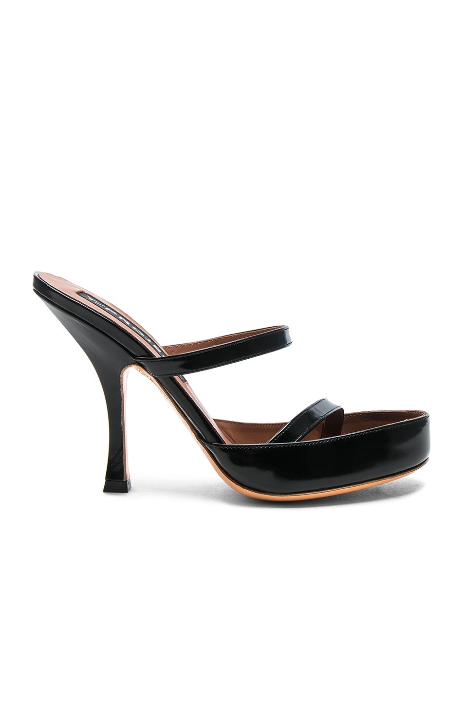Image 1 of Y/Project Leather Stephania Sandals in Black