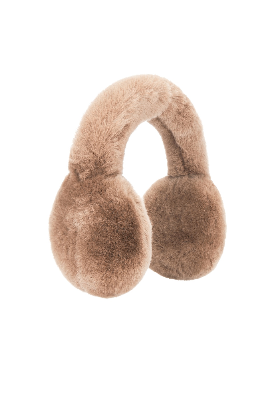 Yves Salomon Rex Rabbit Earmuffs In Brown