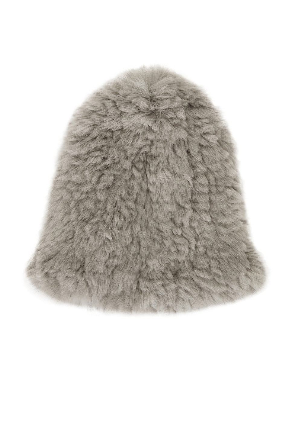 Yves Salomon Rex Rabbit Beanie In White
