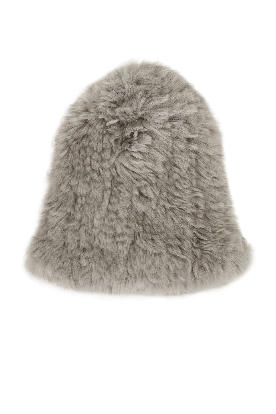 Yves Salomon Rex Rabbit Beanie In White