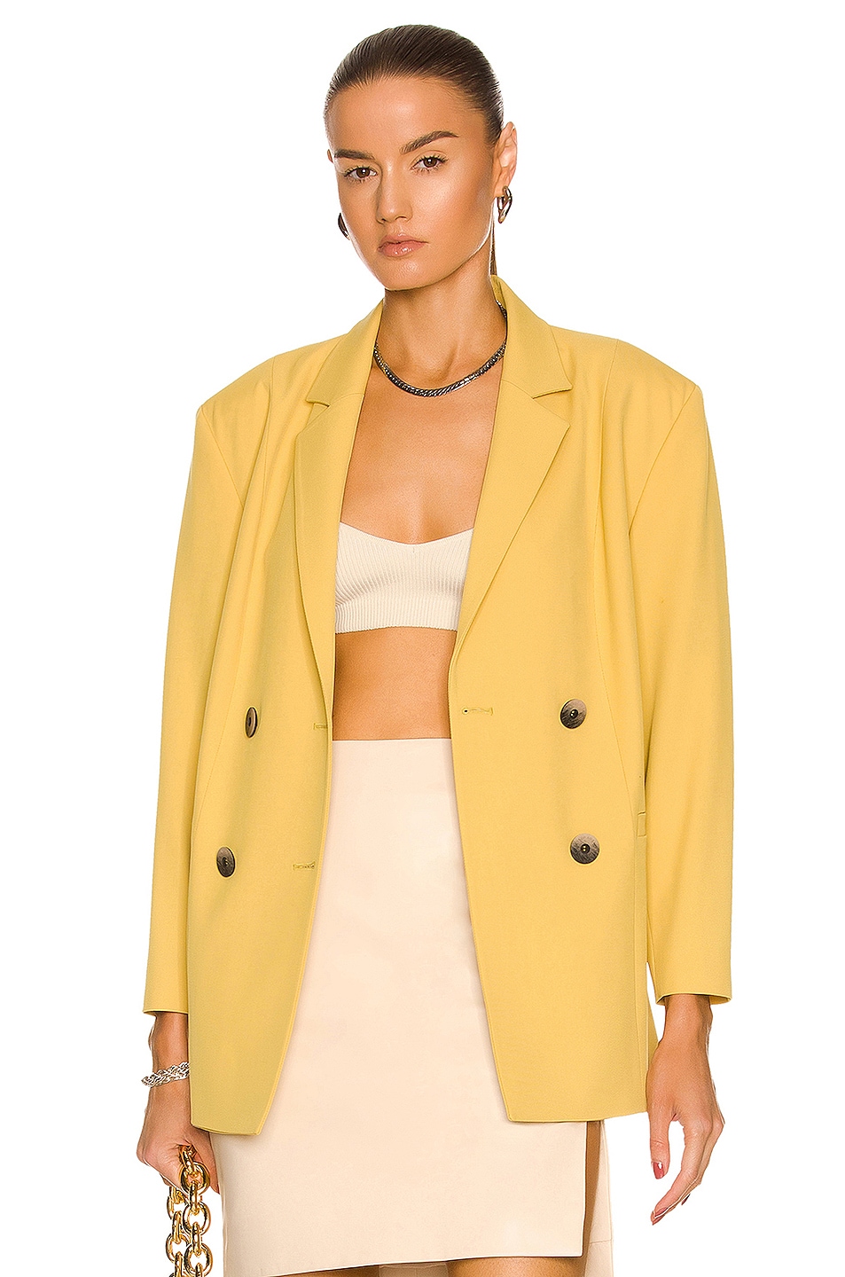 Image 1 of Zeynep Arcay Wool Jacket in Mustard