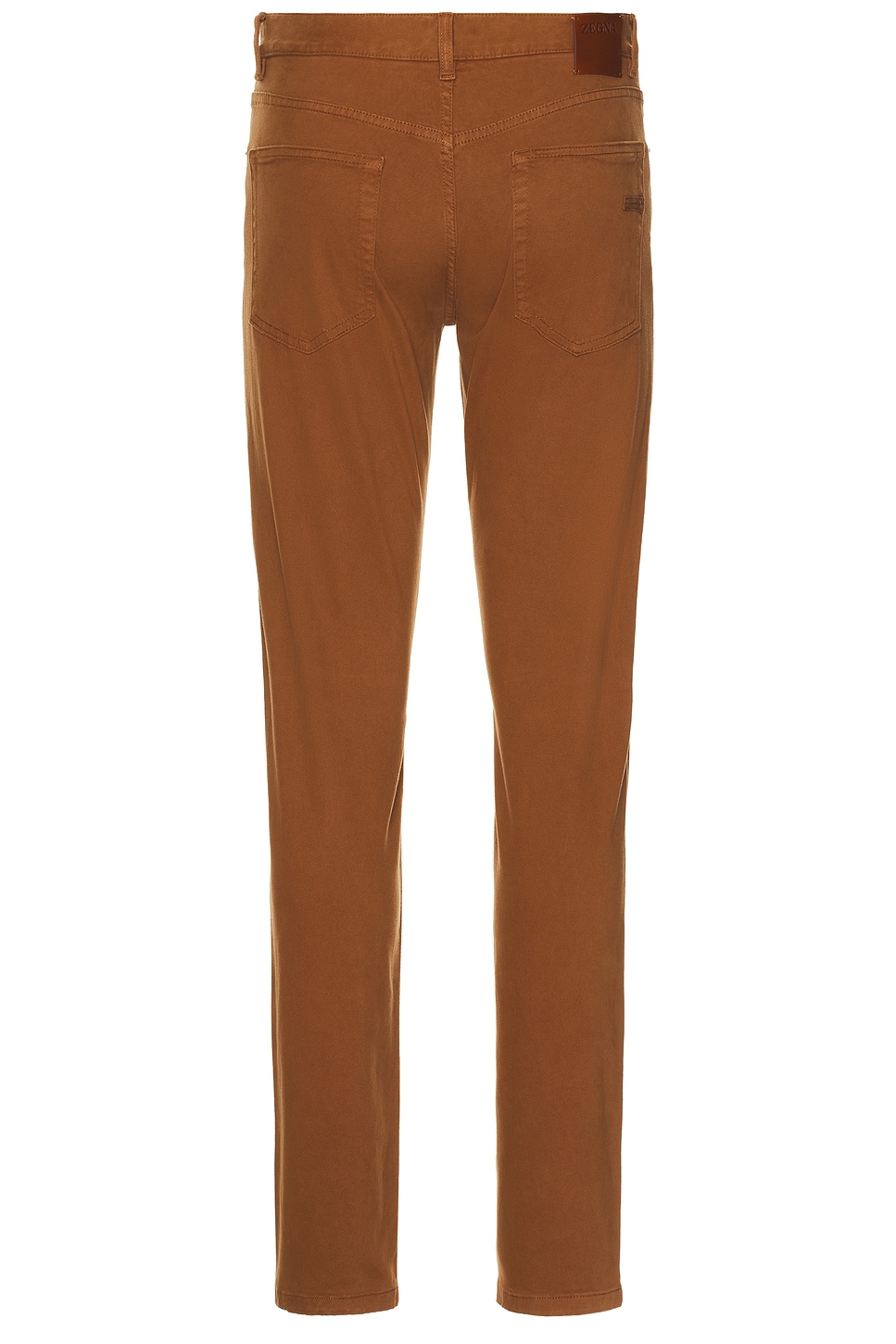Zegna Stretch Gabardine Denim Jean In Dark Foliage