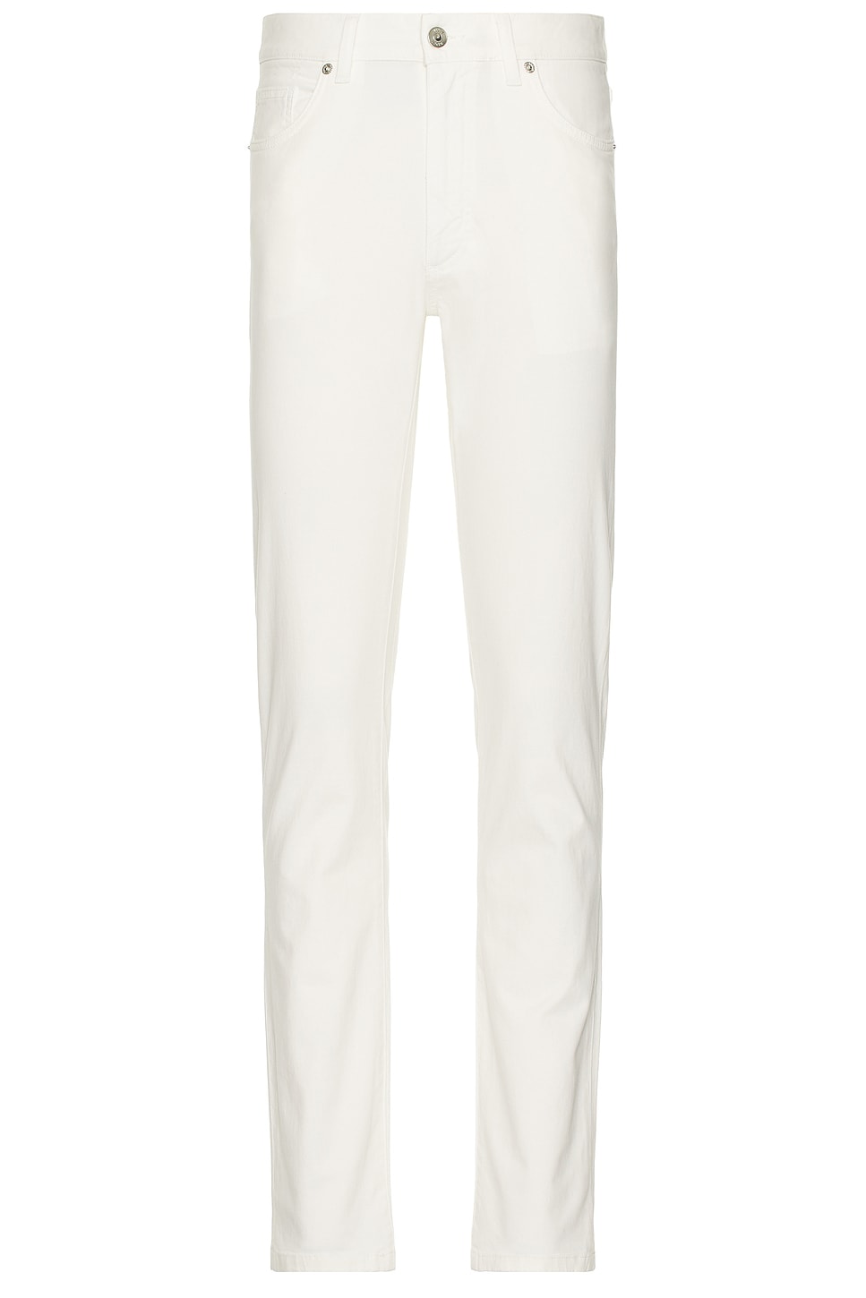 Zegna Stretch Gabardine Denim Jean In White