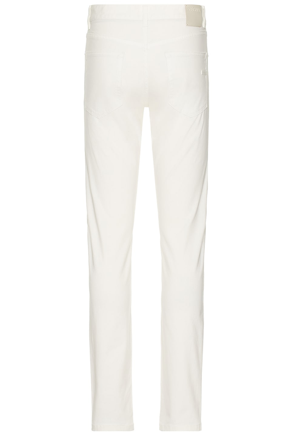 Shop Zegna Stretch Gabardine Denim Jean In White