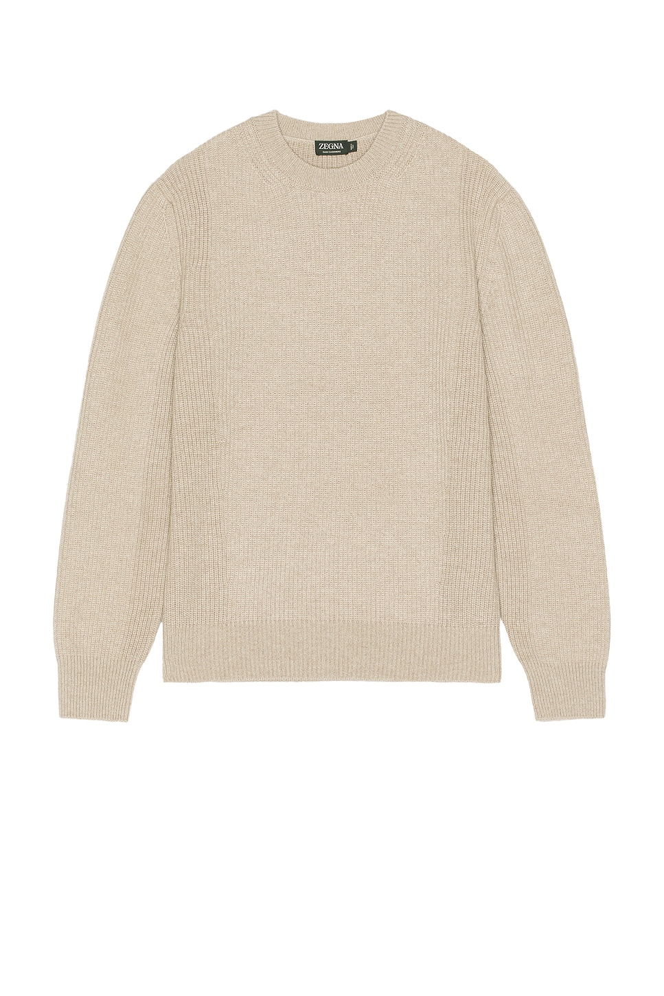 Image 1 of Zegna Oasi Crew Neck in Light Taupe