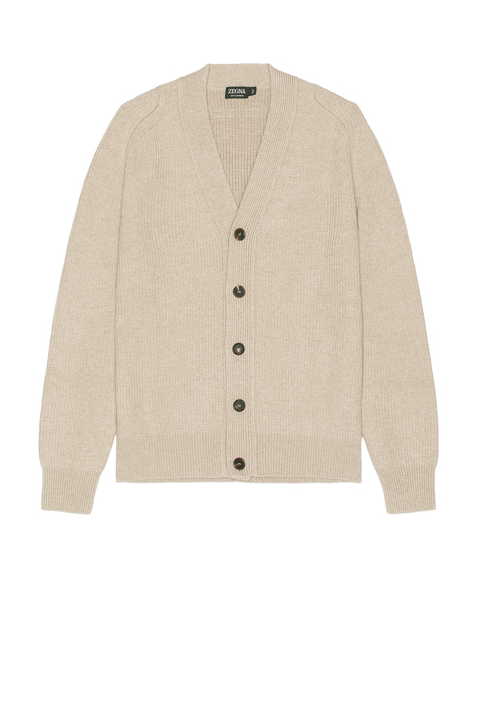 Shop Zegna Oasi Cardigan In Light Taupe