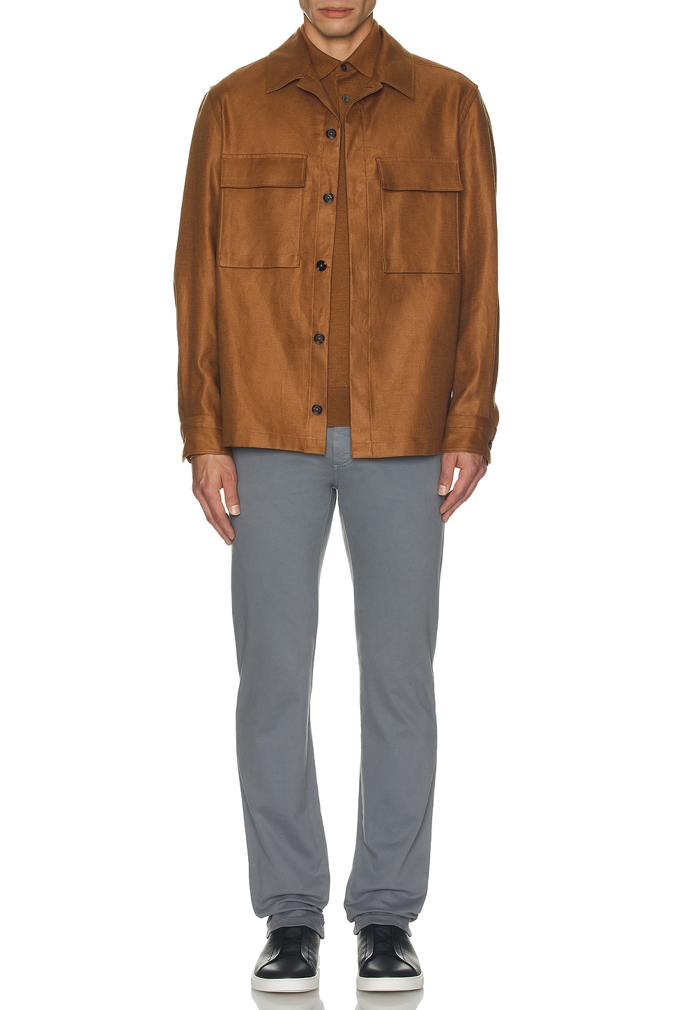 Image 1 of Zegna Casheta Polo in Tan