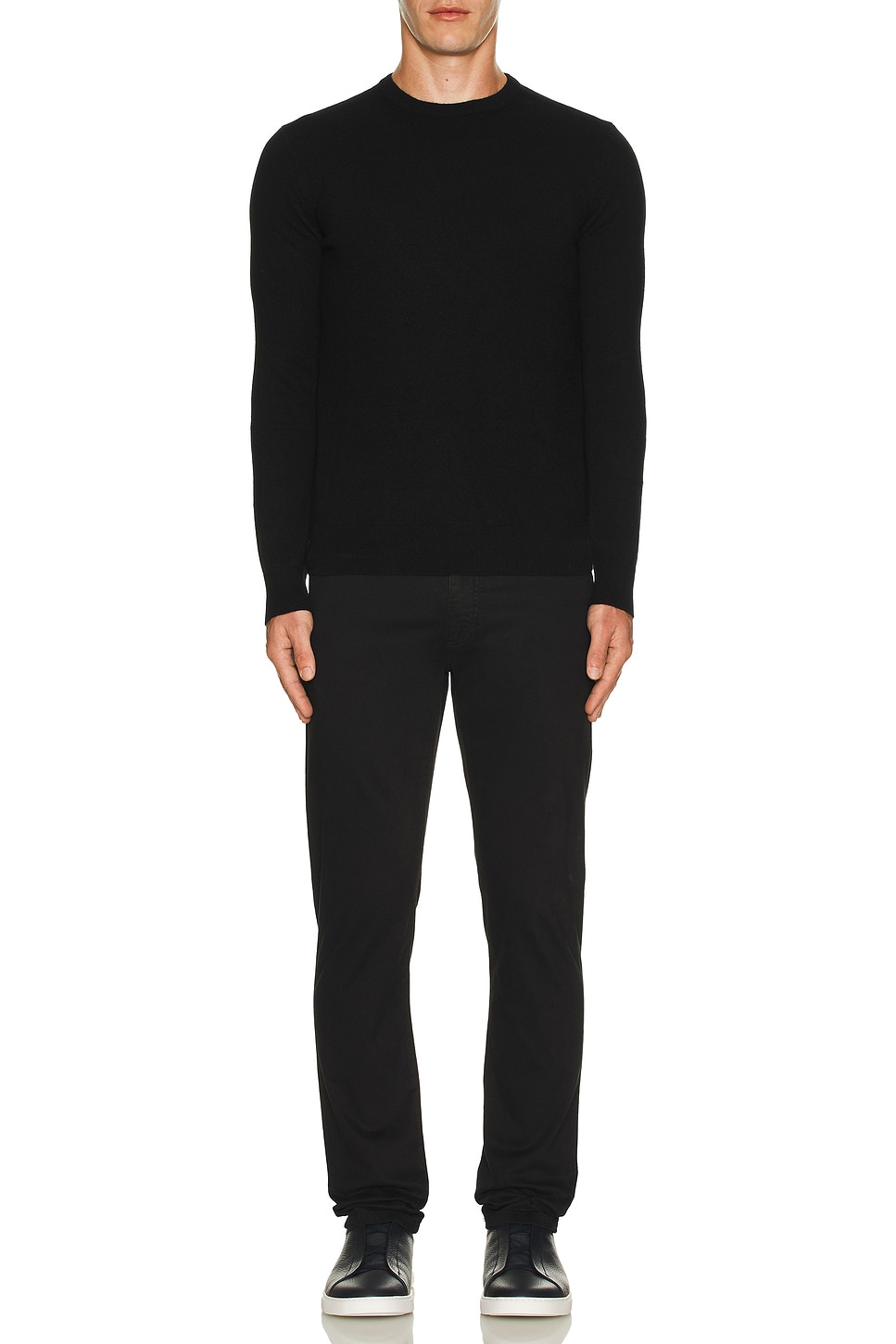 Image 1 of Zegna Oasi Crew Neck in Black