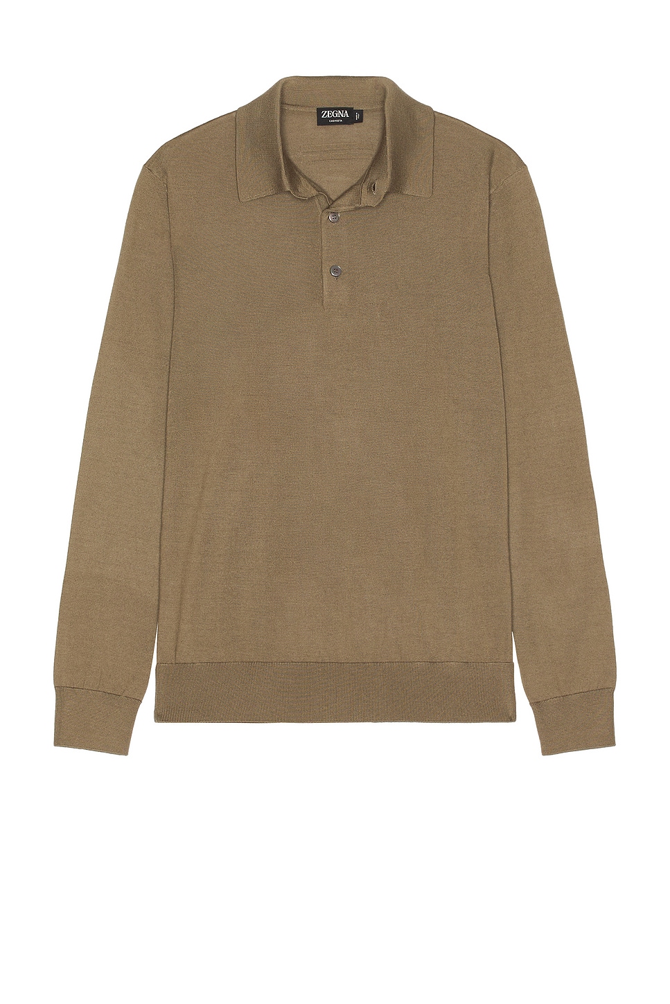 Image 1 of Zegna Cashseta Polo in Khaki