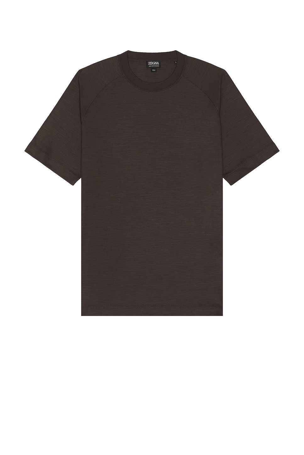 Image 1 of Zegna High Performance T-Shirt in Dark Brown