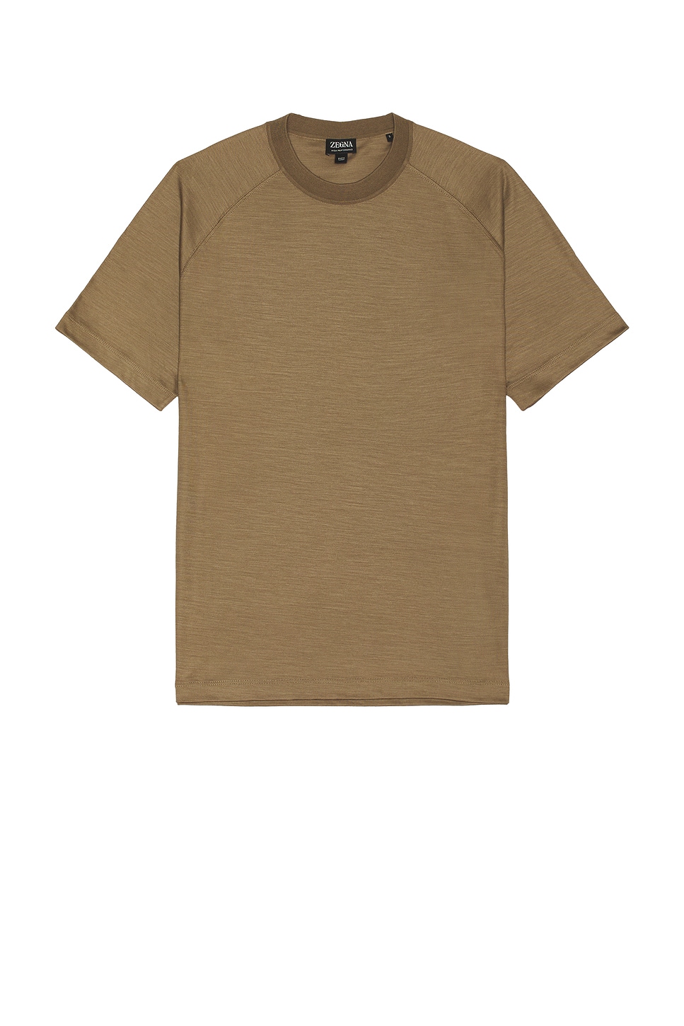 Image 1 of Zegna High Performance T-Shirt in Khaki