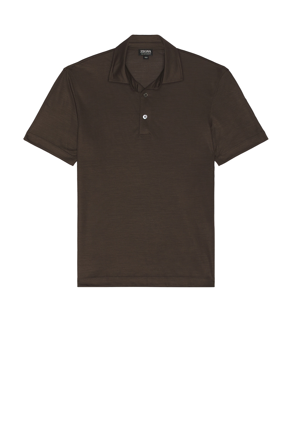 Image 1 of Zegna High Performance Polo in Dark Brown