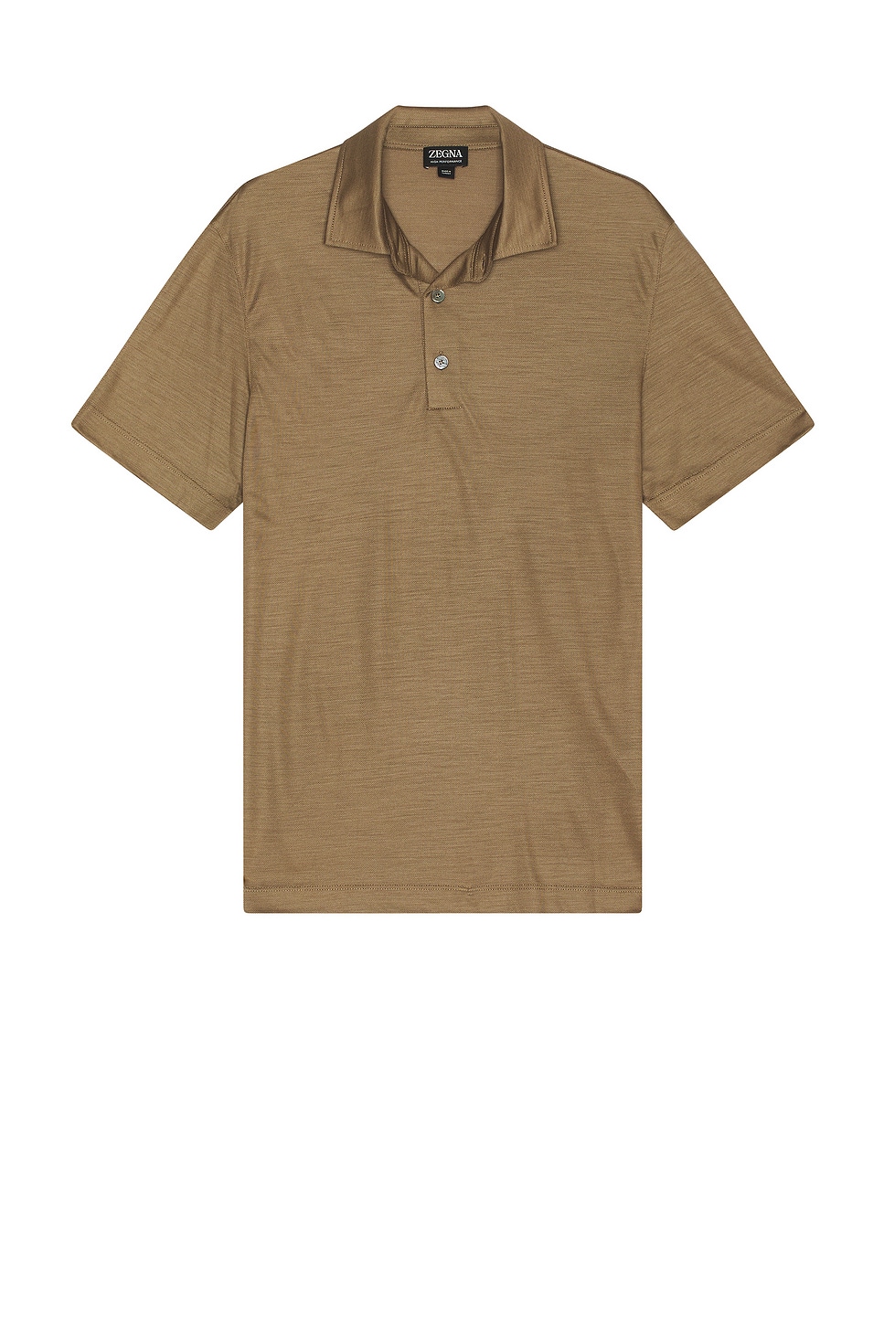 Image 1 of Zegna High Performance Polo in Khaki