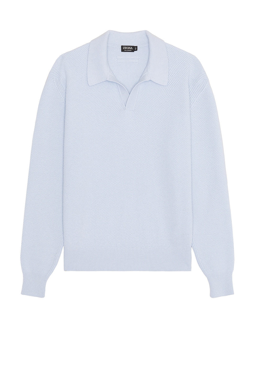 Image 1 of Zegna Oasi Polo in Light Blue