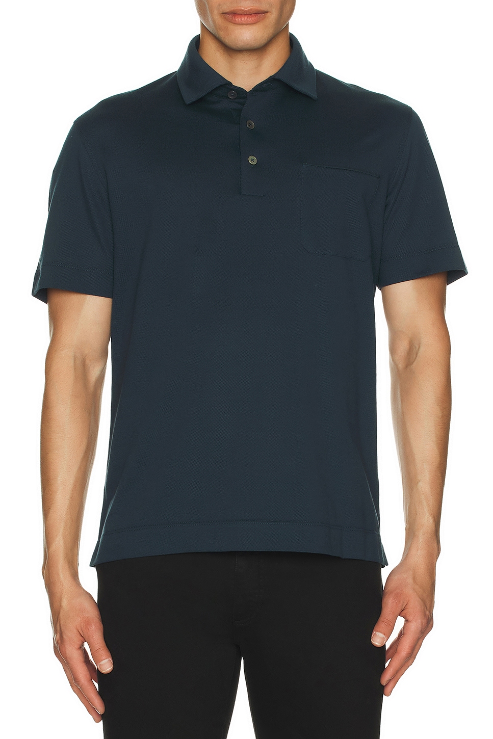 Pure Cotton Piquet Polo - Thumbnail 4