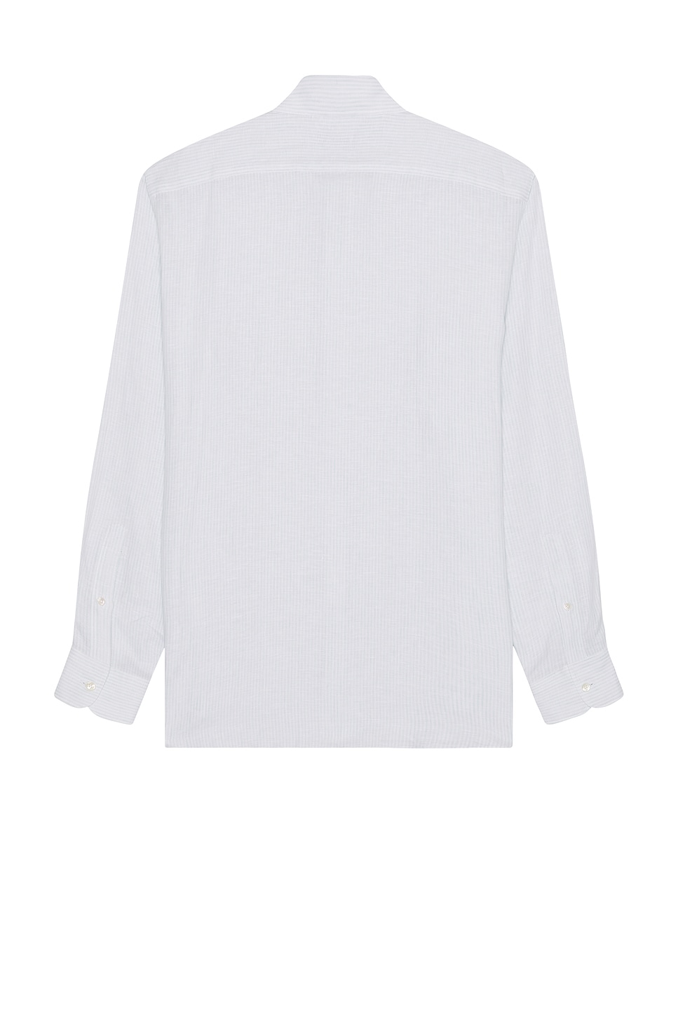 Zegna Light Blue Centoventimila Cotton And Linen Shirt