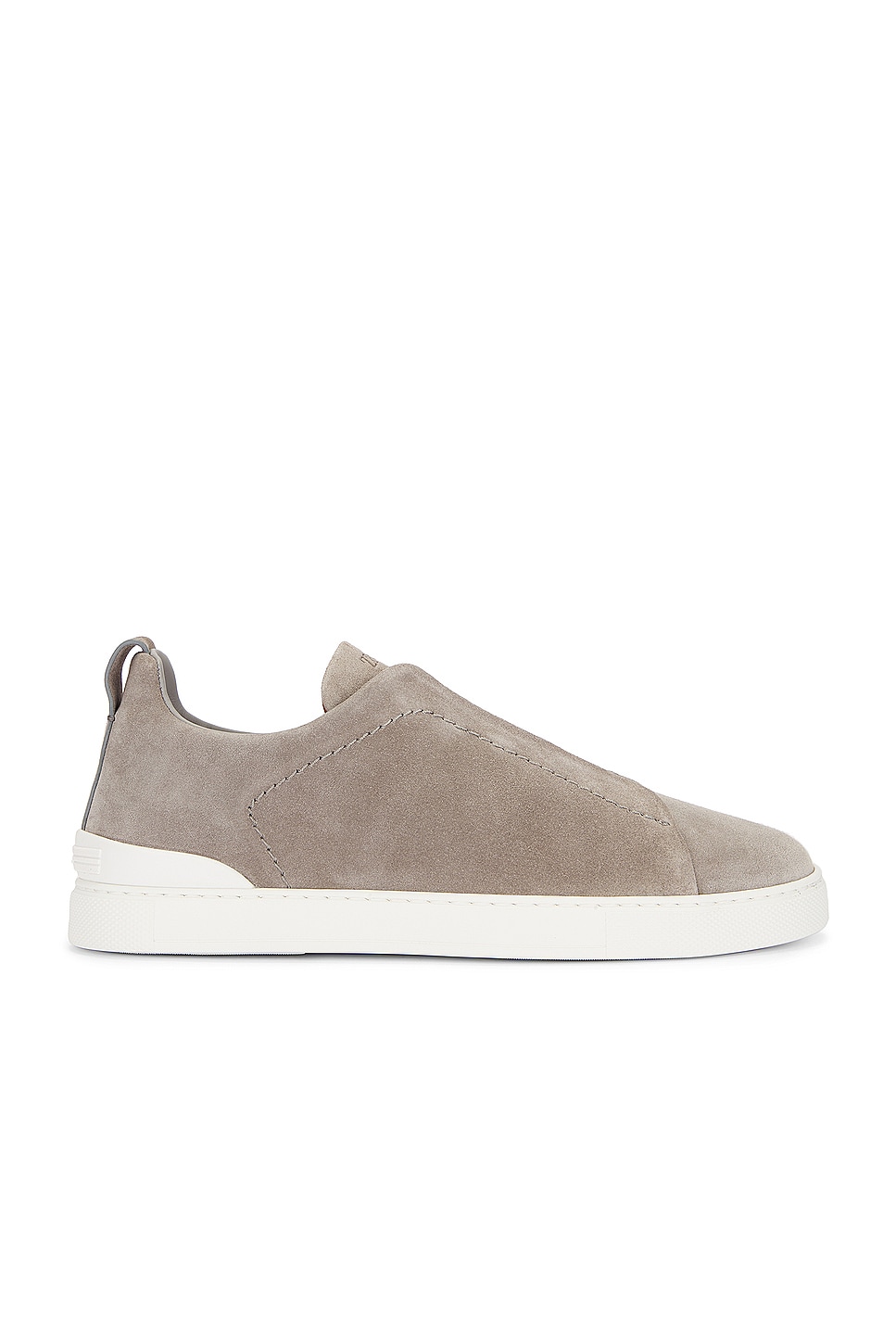 Image 1 of Zegna Triple Stitch Low Top Sneaker in Grey