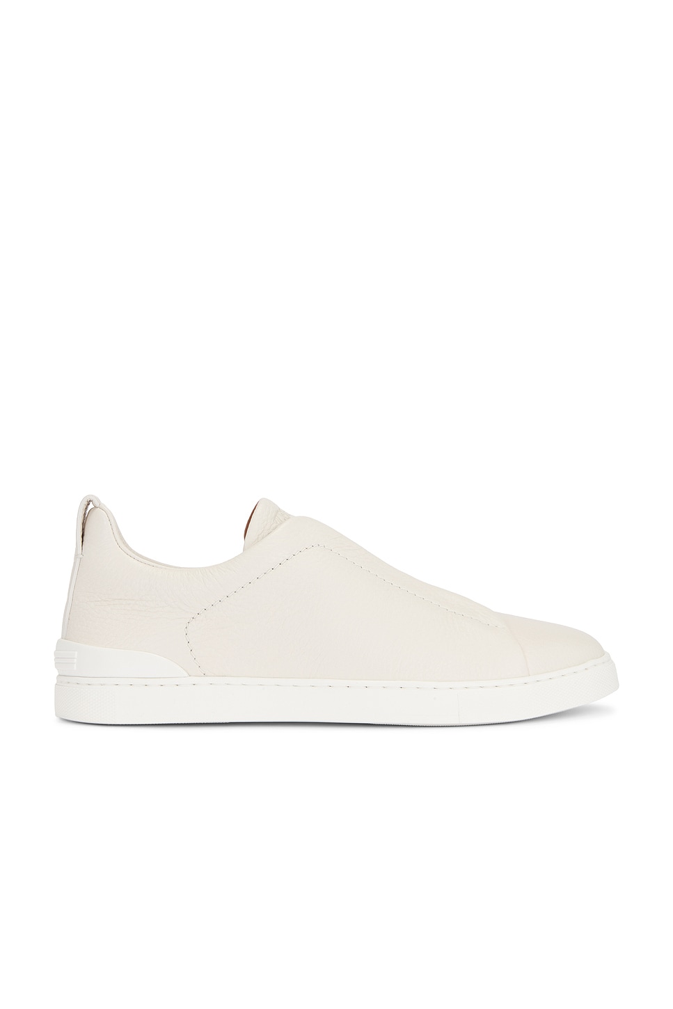 Triple Stitch Low Top Sneaker in Cream