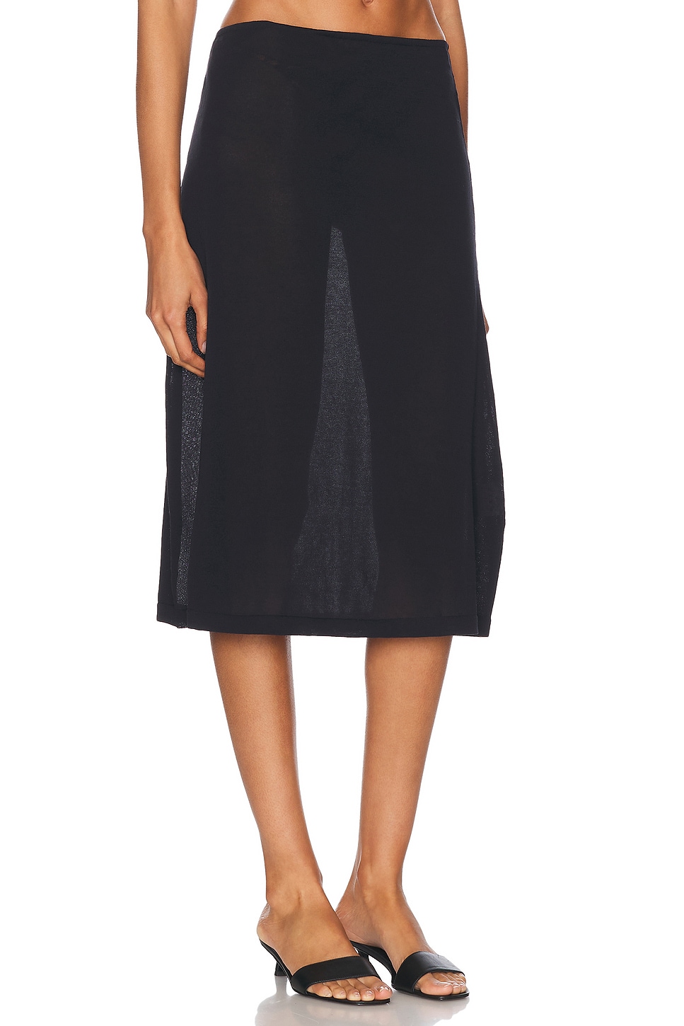 Shop Ziah Sheer Knit Skirt