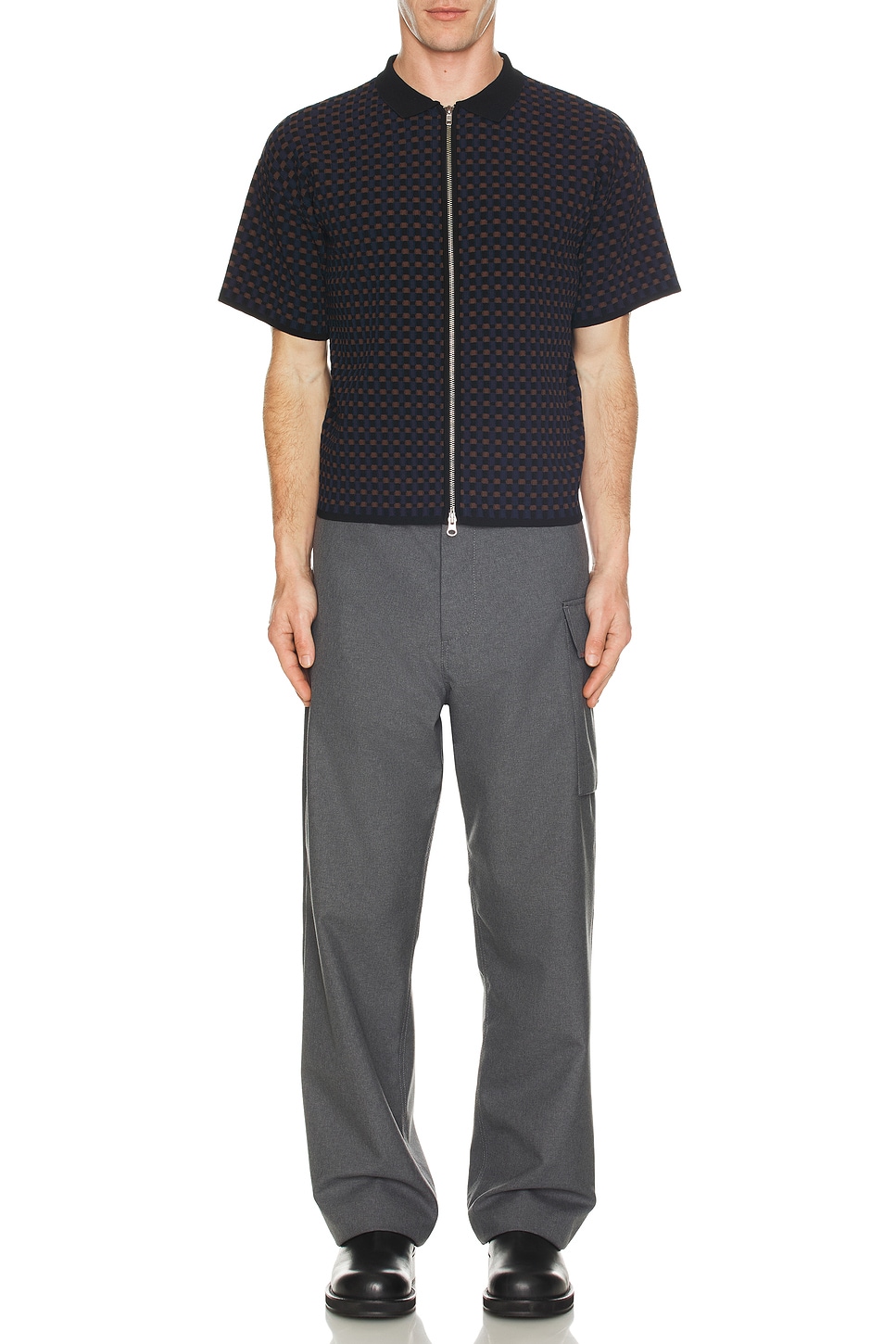 Image 1 of Zankov Lorenzo Short Sleeve Shirt in Beetle Multi