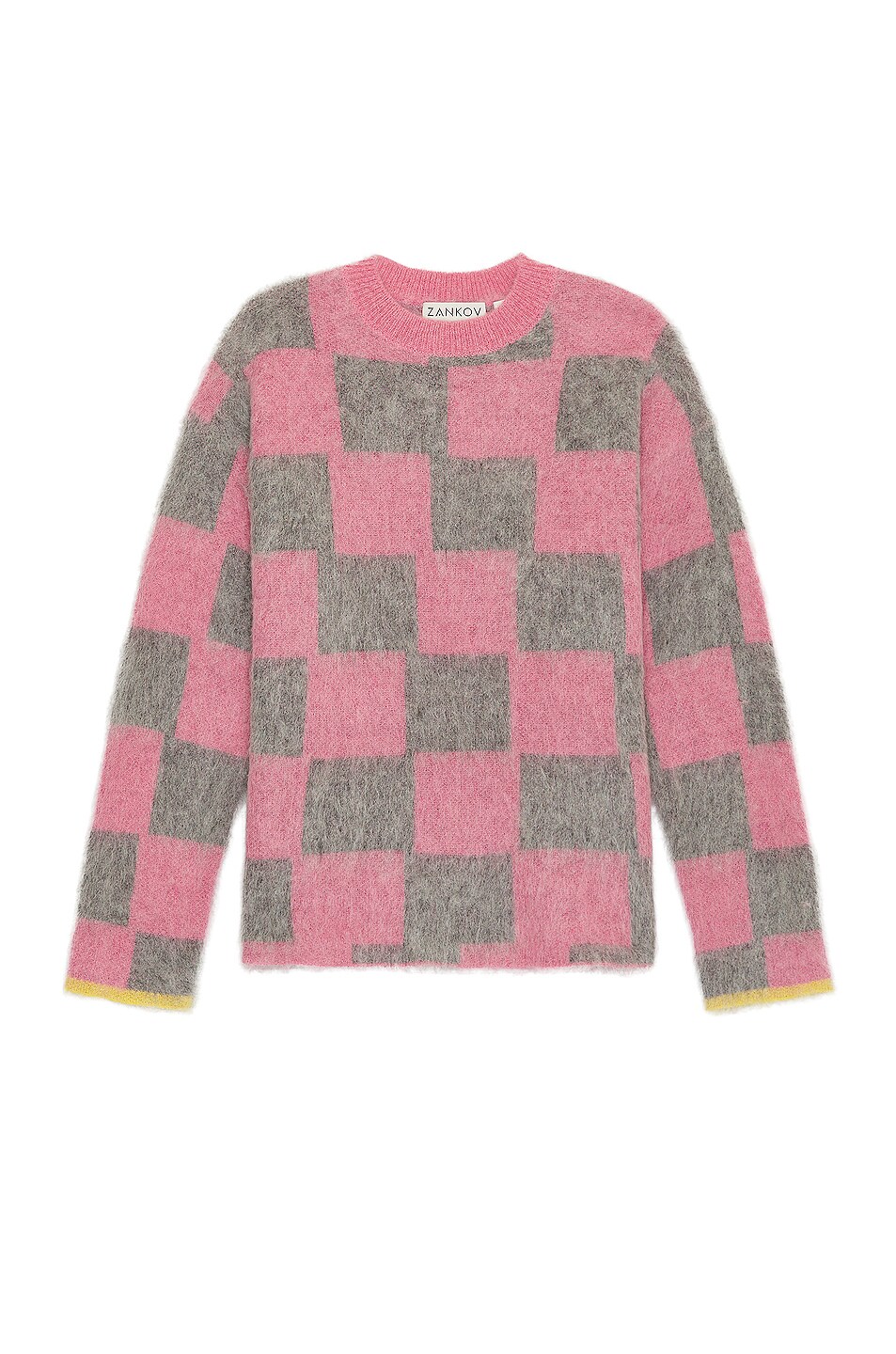 Image 1 of Zankov Rudy Sweater in Pink & Grey