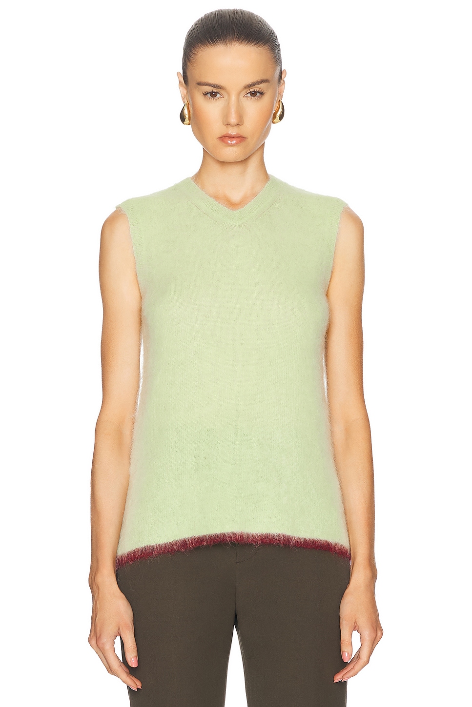 Image 1 of Zankov Yasemin Vest in Pistachio