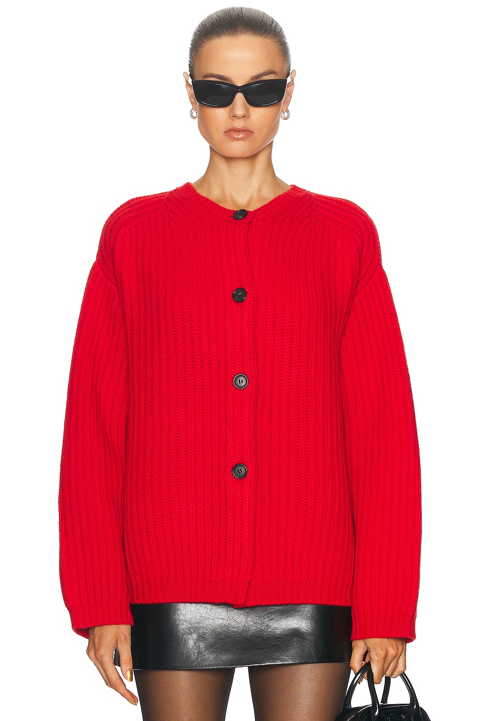 Image 1 of Zankov Masha Cardigan in Ruby