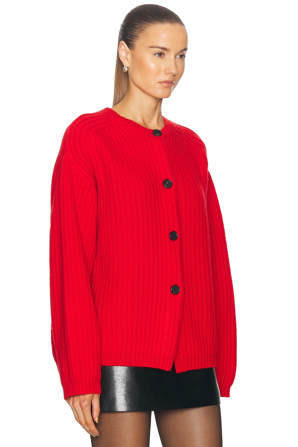 Shop Zankov Masha Cardigan In Ruby