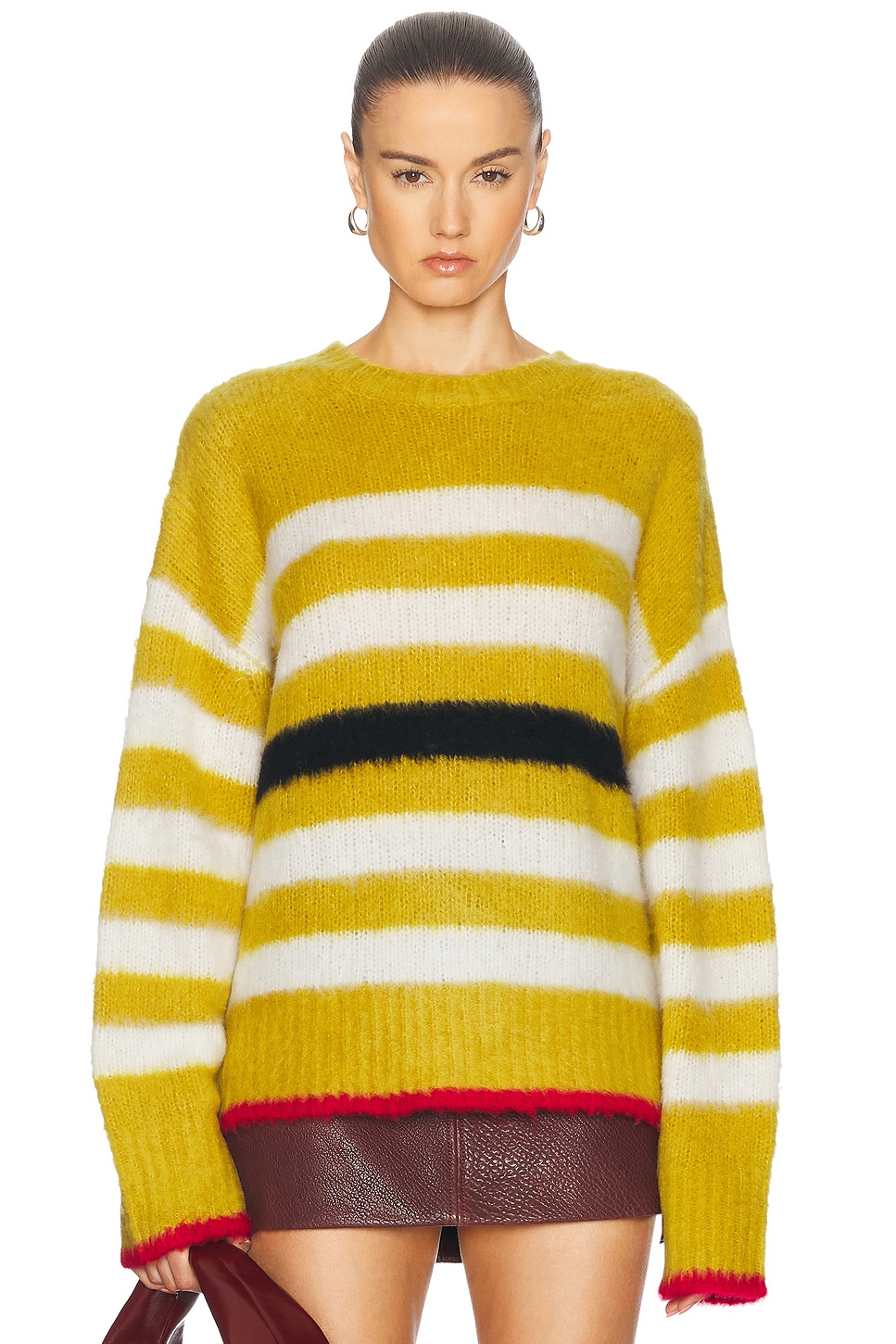 Raphael Crewneck Sweater in Yellow