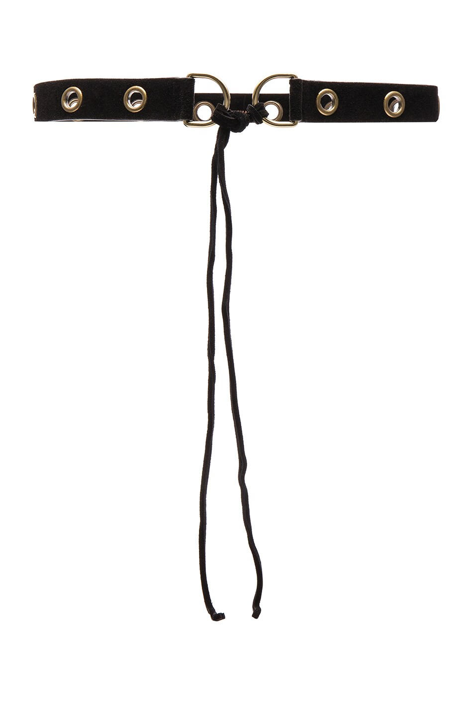 Image 1 of Zimmermann Eyelet Tie Belt in Black