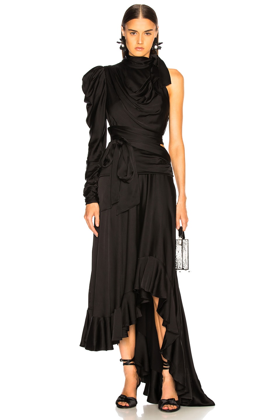 Image 1 of Zimmermann Unbridled Valiant Dress in Black