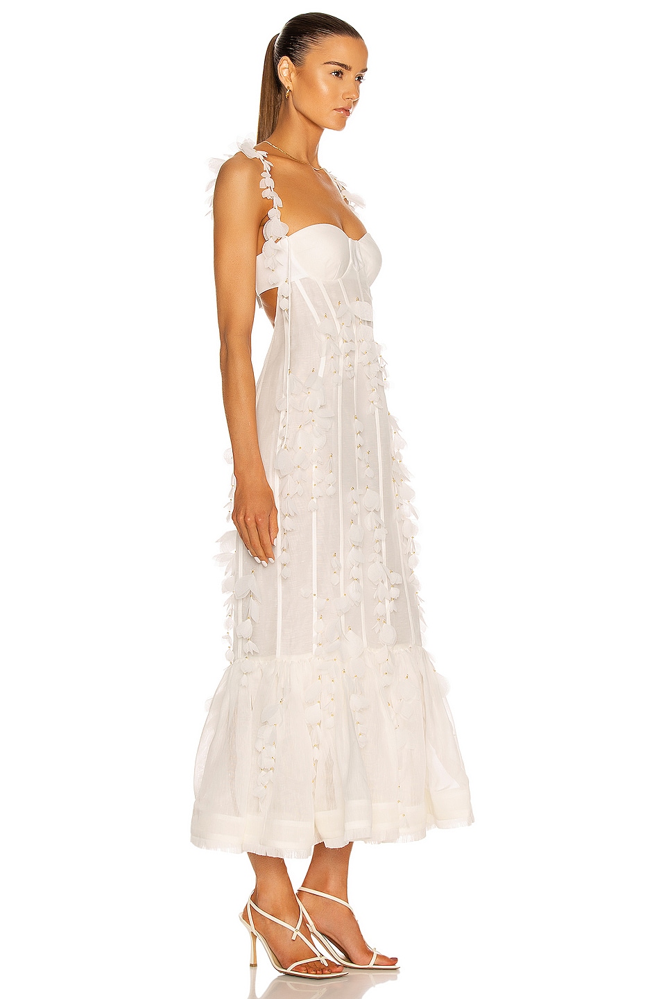 Zimmermann Botanica Petal Gown in Natural FWRD