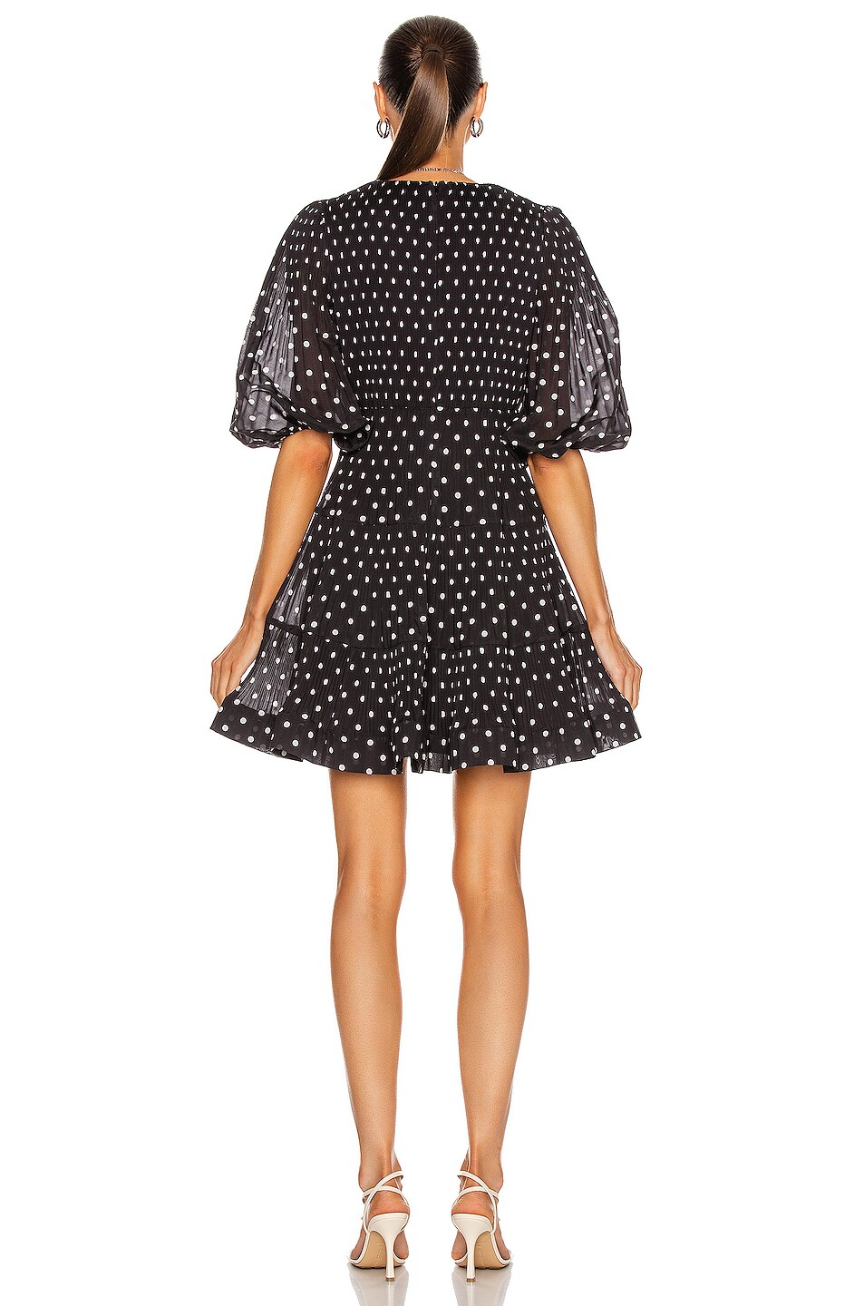 zimmermann pleated long sleeve mini