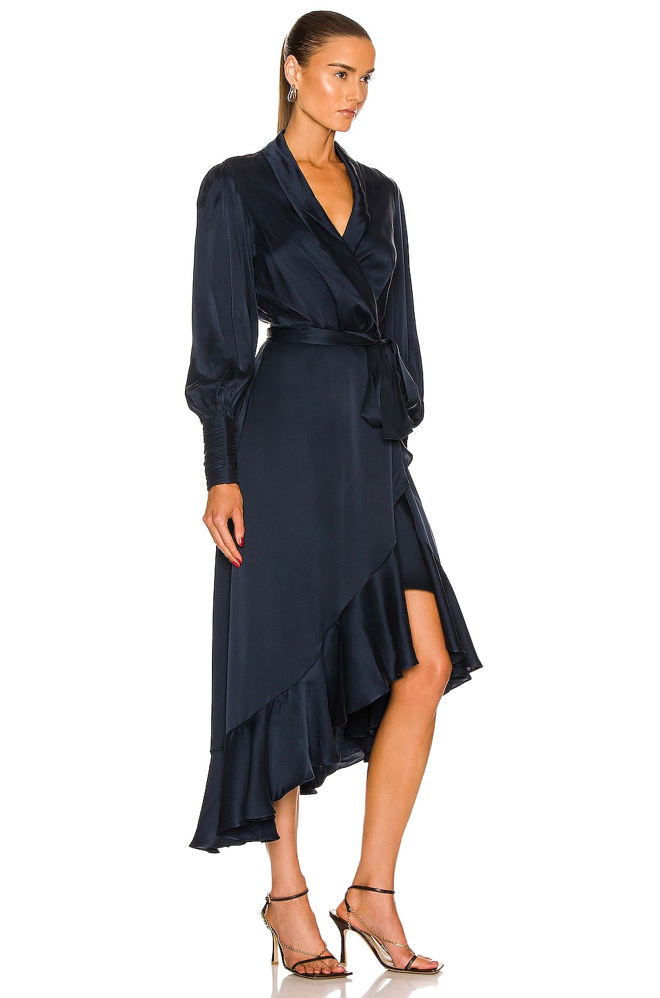 Zimmermann
 Silk Wrap Midi-Dress