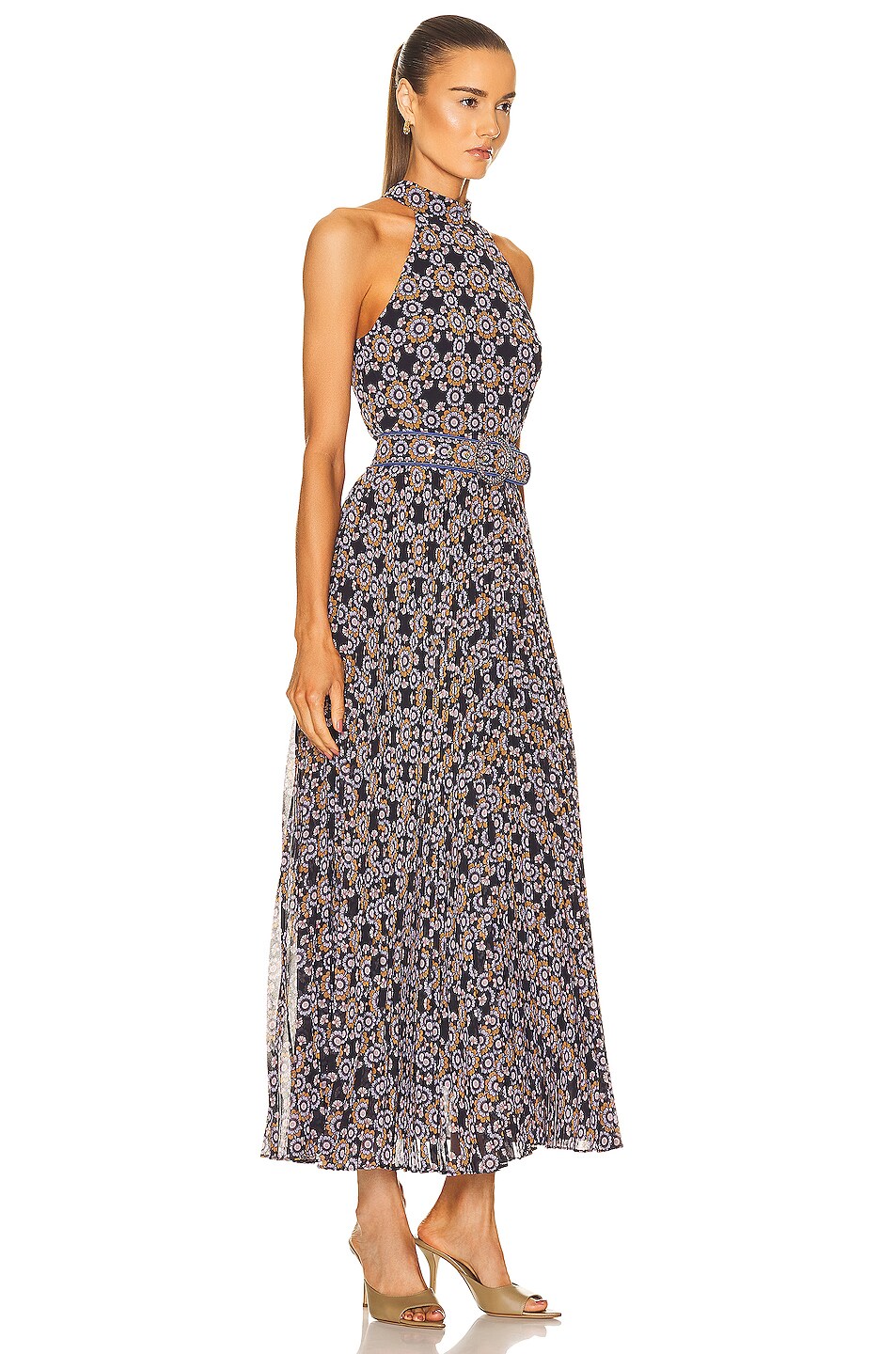 Zimmermann Sunray Picnic Dress in Navy Daisy | FWRD